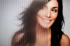 Dekoratívna fólia SX-9050 Ribbed Glass Clear (vzorka)
