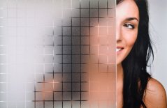 SXG-9118-ug Clear Frosted Squares (sample)
