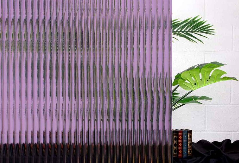 Dekoratívna fólia SX-1276-UG Reeded Glass Lilac film 1/2"