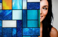 Decorative film SXEG-1027 Abstract Stained Glass 36