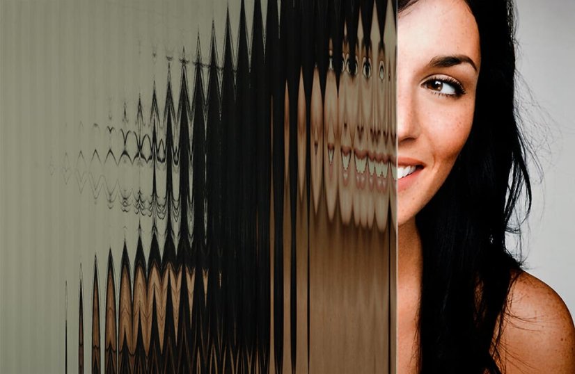 Dekorativní fólie SX-1273-UG Reeded Glass Bronze film 1/2" (vzorek)