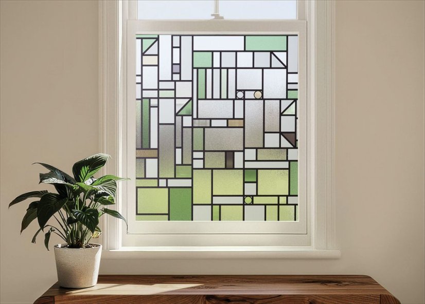 Dekorativní fólie SOLYX SXEG-3460-UG Oak Park Stained Glass 59 Dekorativní fólie SOLYX SXEG-3460-UG Oak Park Stained Glass 59