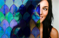 Decorative film SX-SC0004 Sapphire Stained Glass (sample)