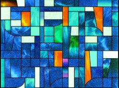 Decorative film SXEG-1027 Abstract Stained Glass 36