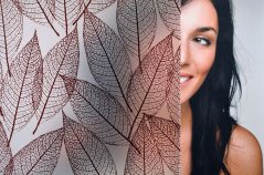 Dekorativní fólie SX-3143 Dusted LEAF Brown (vzorek)