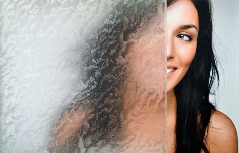 Dekoratívna fólia SX-sc104 Clear Ripple Glass Static Cling (vzorka)